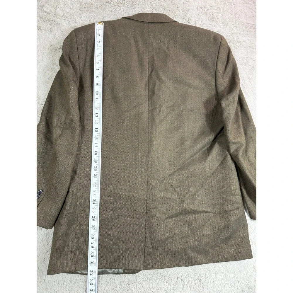 Lords of London Patrick James Brown Herringbone Blazer Union Made‎ Canada 44L